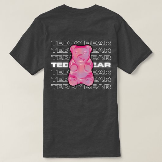 TeddyBear Graphic Streetwear T-shirt (Design achterkant)