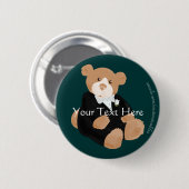 Teddybear Groom Button (Voorkant /achterkant)