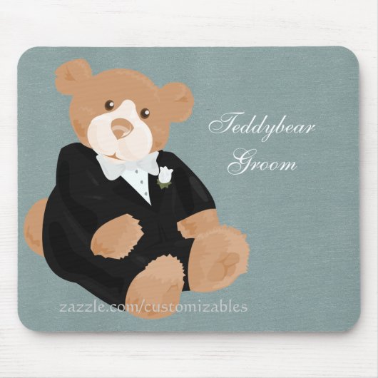 Teddybear GroomMousepad Muismat (Voorkant)