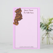 Teddybear Hug Stationery Briefpapier (Staand voorkant)