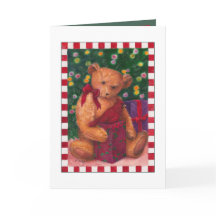 teddybear Kerstmis dankt u voorstelt