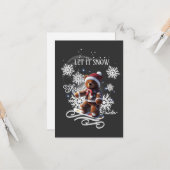 TeddyBear Snowboard/Shred/Flat Wenskaart Kaart (Voorkant / Achterkant in situ)