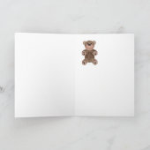 Teddybear - Wenskaart Kaart (Binnen)