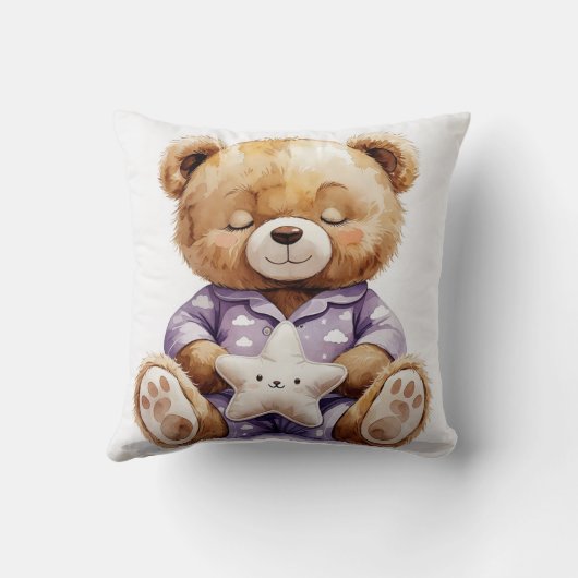 Teddybear-werpkussen Kussen (Achterkant)