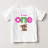 Teddybeer 1e Verjaardag T-shirt Peuter Baby Kind (Voorkant)