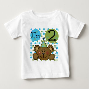 Teddybeer 2e verjaardag Tshirts en geschenken