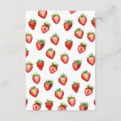 Teddybeer Aardbei Pannenkoek Brunch Luier Raffle Informatiekaartje (Achterkant)