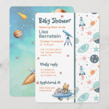 Teddybeer Astronaut in de Ruimte Baby Shower