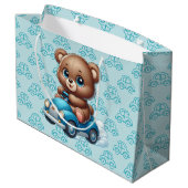 Teddybeer Auto's Groot Cadeauzakje (Achterkant Gekanteld)