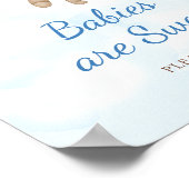 Teddybeer-babies zijn lief poster (Hoek)