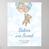 Teddybeer-babies zijn lief poster (Voorkant)