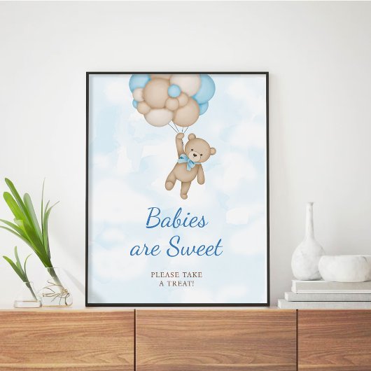 Teddybeer-babies zijn lief poster