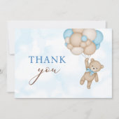 Teddybeer Baby Bedankkaart (Voorkant)