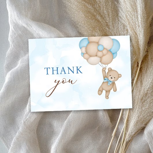 Teddybeer Baby Bedankkaart