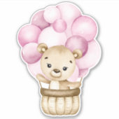Teddybeer Baby Beer roze schattig dierlijke Sticke Sticker (Voorkant)