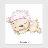 Teddybeer Baby Beer roze schattig dierlijke Sticke Sticker (Vel)
