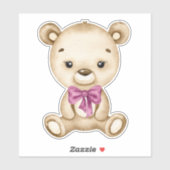 Teddybeer Baby Beer roze schattig dierlijke Sticke Sticker (Vel)