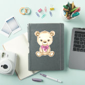 Teddybeer Baby Beer roze schattig dierlijke Sticke Sticker (iPad Cover)