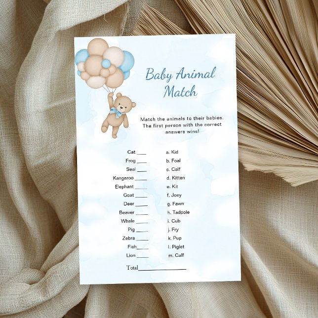 Teddybeer Baby Dieren Memory Game (Creator heeft geüpload)