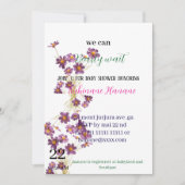 Teddybeer baby douche uitnodigingen (Voorkant)