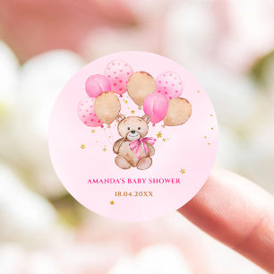 Teddybeer Baby Klassieke Ronde Sticker