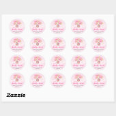 Teddybeer Baby Klassieke Ronde Sticker (Vel)