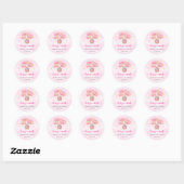 Teddybeer Baby Klassieke Ronde Sticker (Vel)