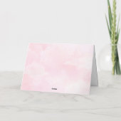 Teddybeer Baby Roze Bedankkaart (Achterkant)