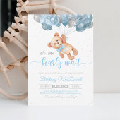 Teddybeer Baby Shower Ballonnen Uitnodiging