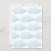 Teddybeer baby shower bearly wacht schattig teddy kaart (Achterkant)