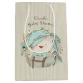  teddybeer Baby shower Medium Cadeauzakje (Voorkant)