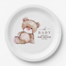 Teddybeer Baby Shower, Meisje Roze Beer Baby Showe