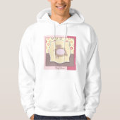 Teddybeer Baby shower met retro cirkels Hoodie (Voorkant)