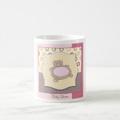 Teddybeer Baby shower met retro cirkels Koffiemok (Center)