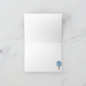 Teddybeer Baby shower Opgevouwen Dank u kaart (Binnen)