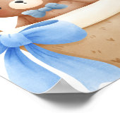 TEDDYBEER BABY SHOWER POSTER (Hoek)