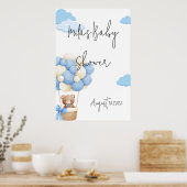 TEDDYBEER BABY SHOWER POSTER (Keuken)