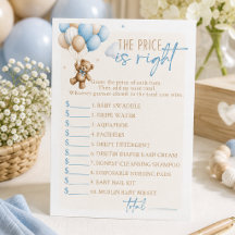 Teddybeer Baby Shower Printspel