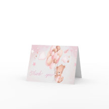 Teddybeer Baby shower roze