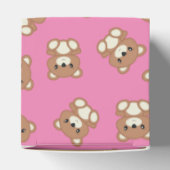 Teddybeer Baby shower roze meisje Bedankdoosjes (Bovenkant)