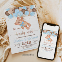 Teddybeer Baby Shower We kunnen het nauwelijks nog