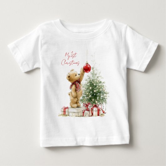 Teddybeer baby's eerste kerstfeest (Voorkant)