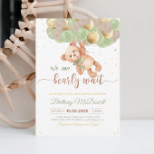 Teddybeer Babyshower Ballonnen Uitnodiging
