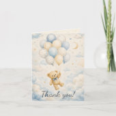 Teddybeer Babyshower Bedankkaart (Voorkant)