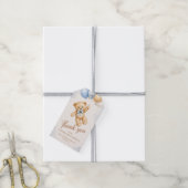 Teddybeer Babyshower Bedankt Cadeaulabel (Met Touw)