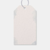 Teddybeer Babyshower Bedankt Cadeaulabel (Achterkant)
