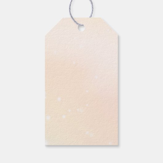 Teddybeer-babyshower Cadeaulabel (Achterkant)