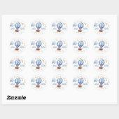 Teddybeer Babyshower Dankjewelsticker Ronde Sticker (Vel)