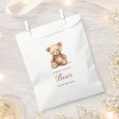 Teddybeer Babyshower Favor Zakjes (Geknipt)