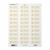 Teddybeer-babyshower retouradreslabels etiket (Full Sheet)